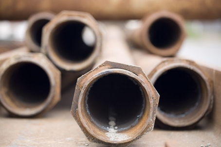 Rusted pipes